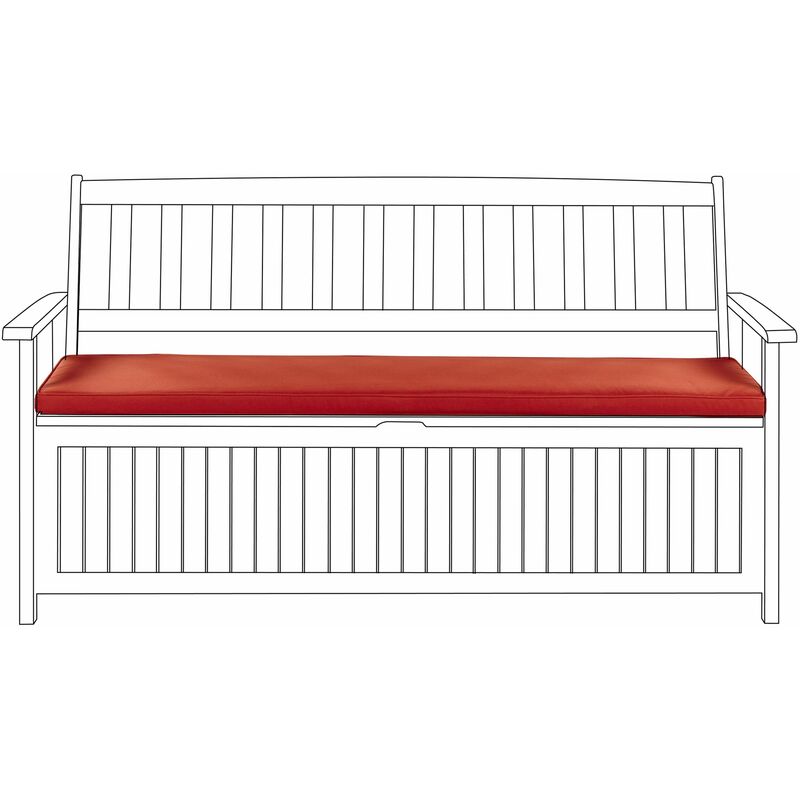 foto del prodotto cuscino da esterno in tessuto rosso 45 x 148 cm sovana
