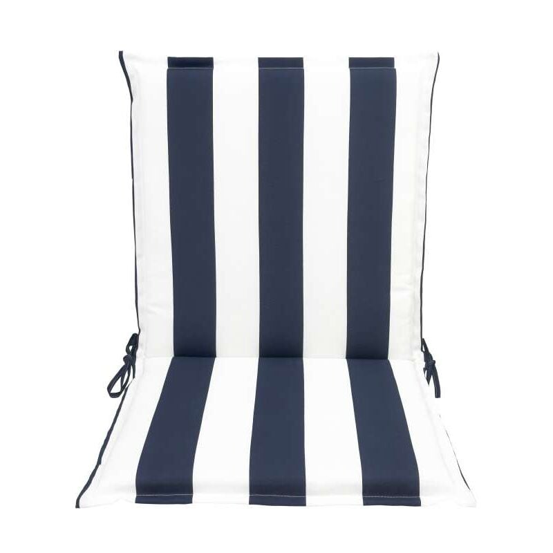 foto del prodotto cuscino da esterno spalla bassa righe blu navy