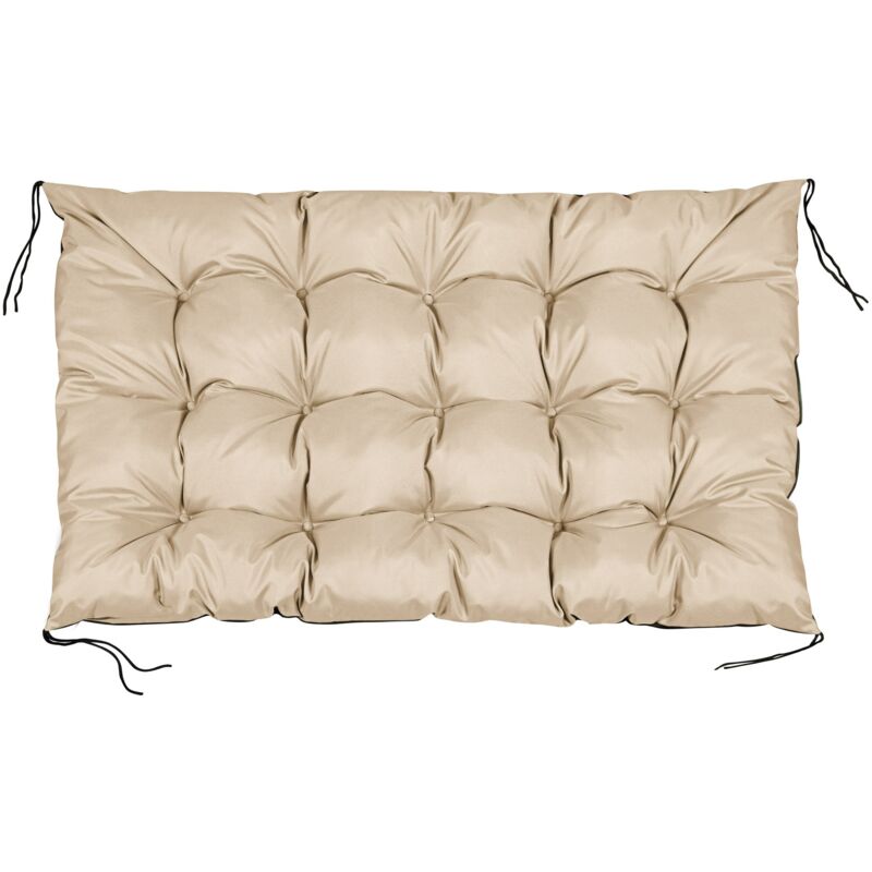 foto del prodotto cuscino da giardino 120x80 cm per panca per pallet, impermeabile, beige