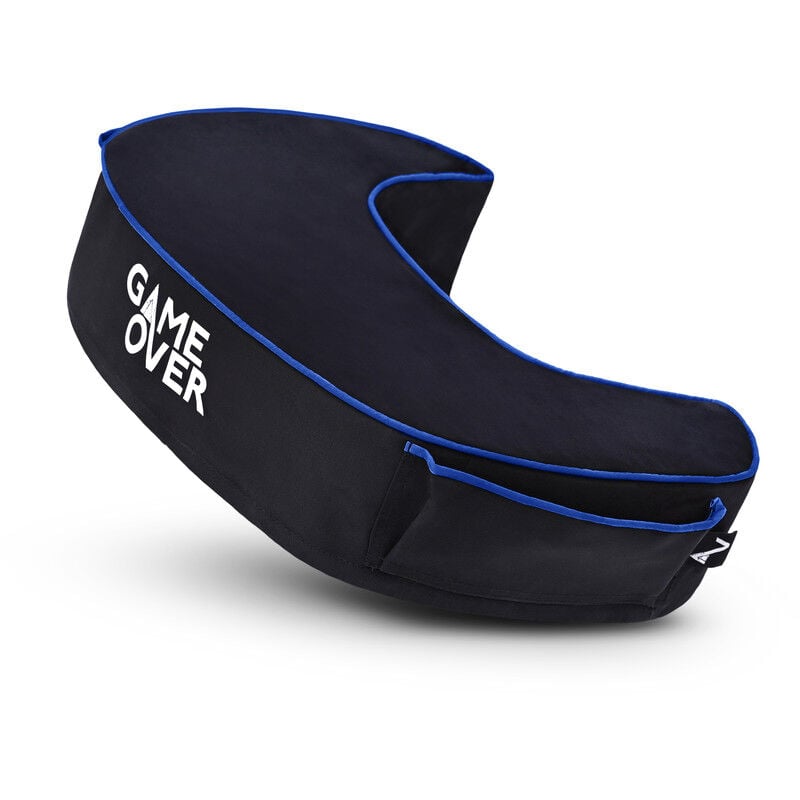 foto del prodotto cuscino da gioco, cuscino di supporto resistente all acqua con tasche laterali, cuscino da gioco da grembo, cuscino da gioco 35x45x10 cm con