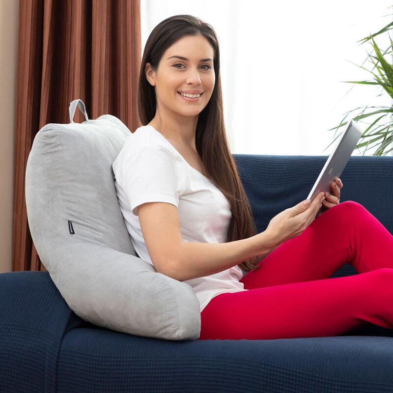 foto del prodotto cuscino da lettura con braccioli huglow innovagoods