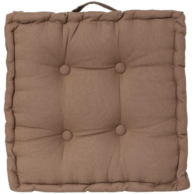 foto del prodotto cuscino da pavimento color taupe 40x40cm atmosphera cr ateur d int rieur