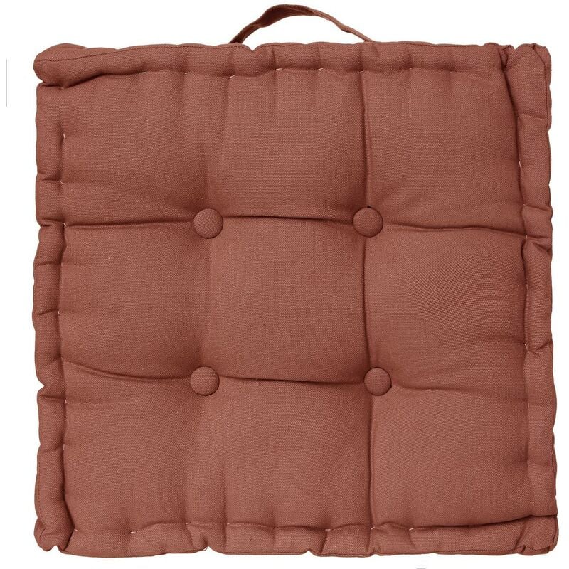 foto del prodotto cuscino da pavimento rosa terracotta 40x40cm atmosphera cr ateur d int rieur