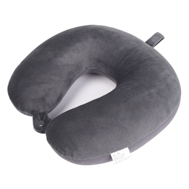 foto del prodotto cuscino da viaggio, cuscino per il collo a forma di u in memory foam puro al 100 , poggiatesta portatile super leggero, ideale per sedia da aereo,