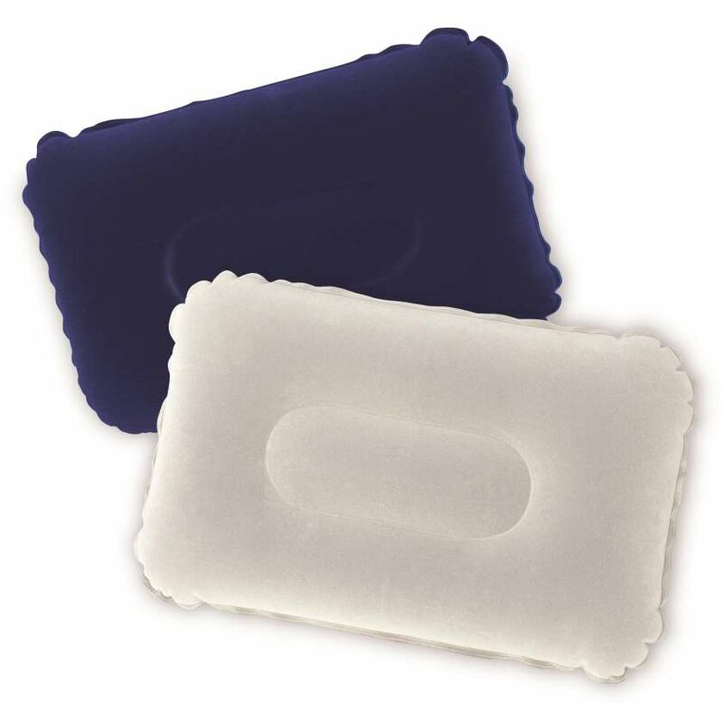 foto del prodotto cuscino da viaggio gonfiabile ergonomico 42x26x10 cm - blu o grigio - bestway