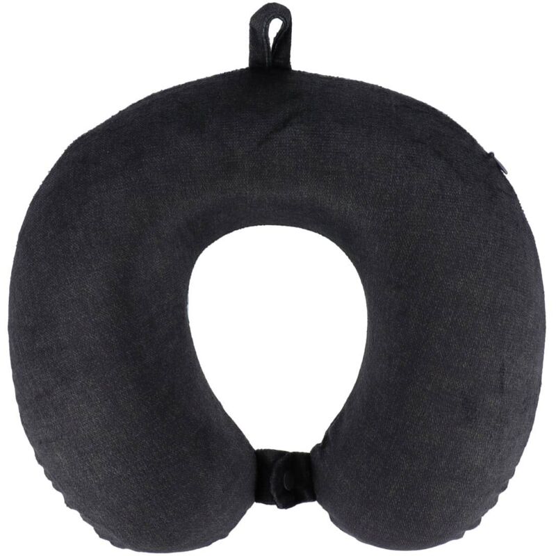 foto del prodotto cuscino da viaggio in memory foam con fodera stampata porcellana nera tendance
