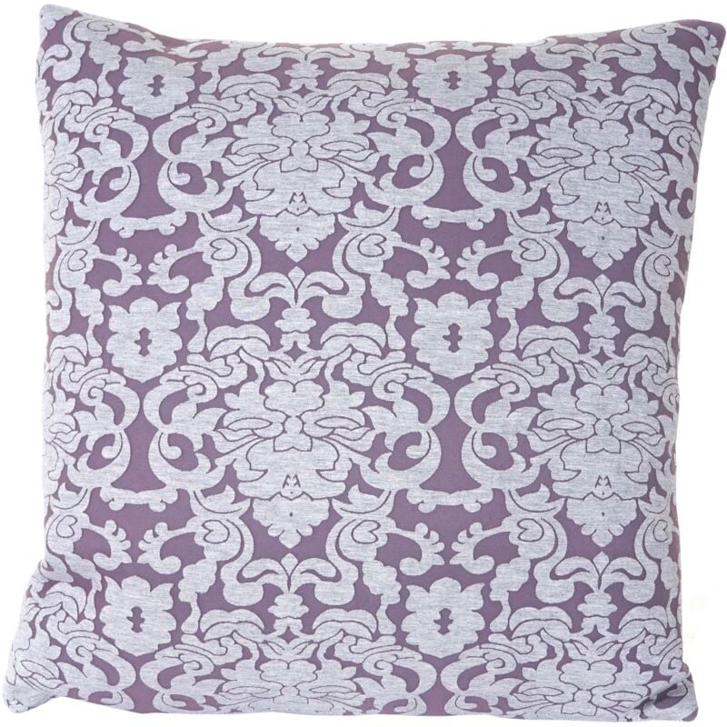 foto del prodotto cuscino decorativo imbottito da divano karo t773 poliestere 45x45cm viola