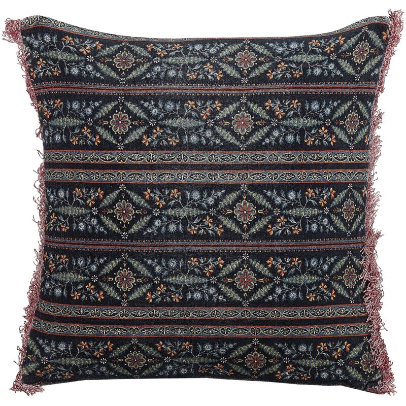 foto del prodotto cuscino decorativo motivo floreale velluto 45x45 cm multicolore ruta