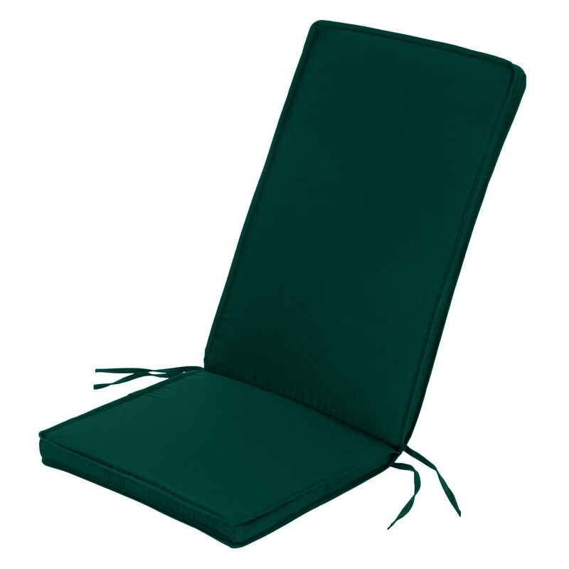foto del prodotto cuscino del sedile per sedia da giardino, cuscino del sedile resistente all acqua per sedia da giardino con schienale alto con rivestimento