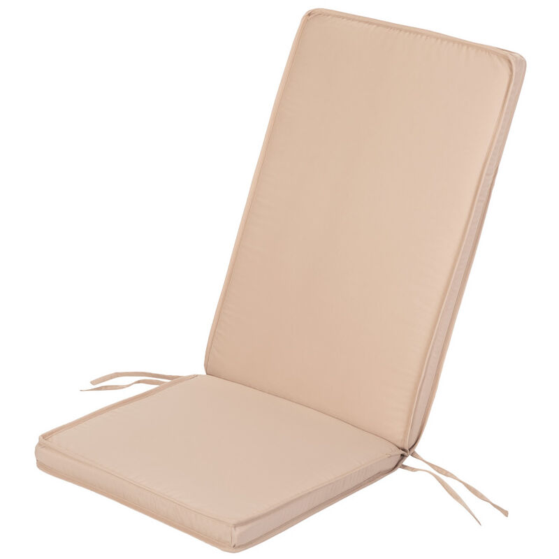 foto del prodotto cuscino del sedile per sedia da giardino, cuscino del sedile resistente all acqua per sedia da giardino con schienale alto con rivestimento