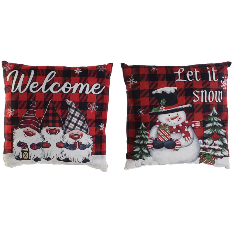 foto del prodotto cuscino dkd home decor natale multicolore poliestere 40 x 10 x 40 cm 2 unit 