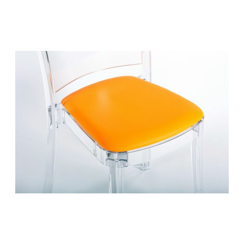 immagine 0 del prodotto cuscino ecopelle nabuk per sedia lucienne colore cuscino giallo arancio