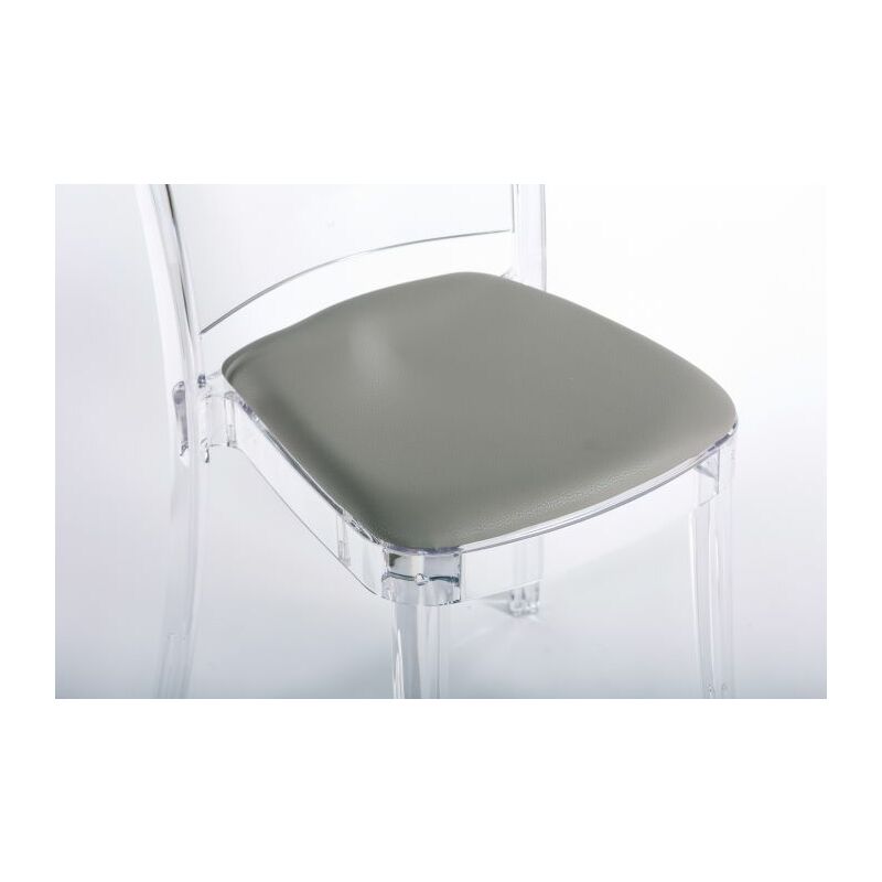 foto del prodotto cuscino ecopelle nabuk per sedia lucienne colore cuscino tortora