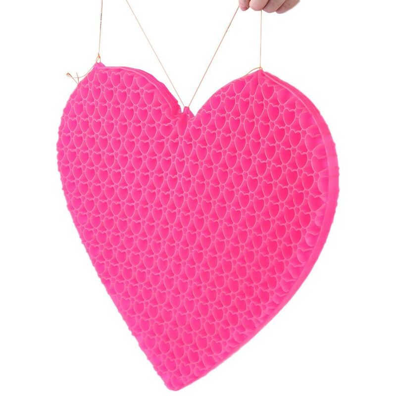 foto del prodotto cuscino gel multifunzione a forma di cuore a nido d ape