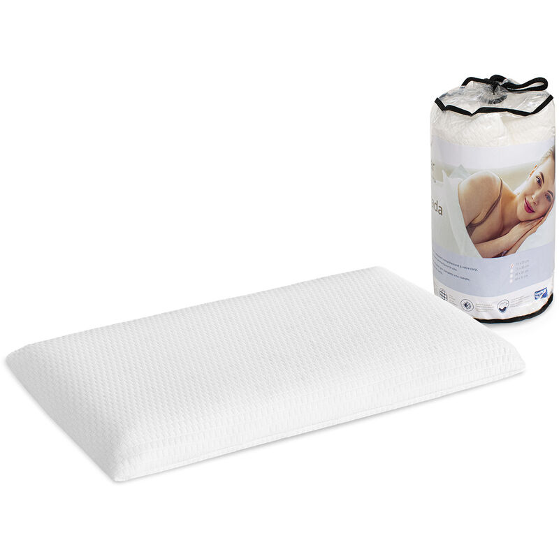 foto del prodotto cuscino giovanile 80x35 6 cm viscoelastico. rimovibile e lavabile. ergonomico. il tuo primo cuscino