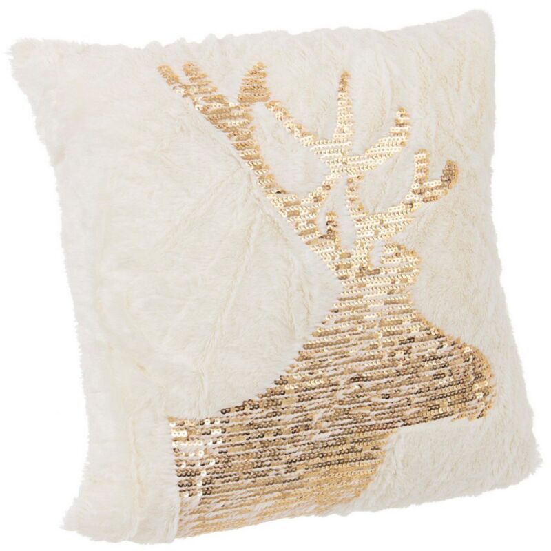 foto del prodotto cuscino glint renna per decorazioni natalizie 45x45