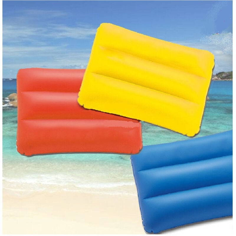 foto del prodotto cuscino gonfiabile poggiatesta viaggio da mare spiaggia picnic campeggio trade shop traesio