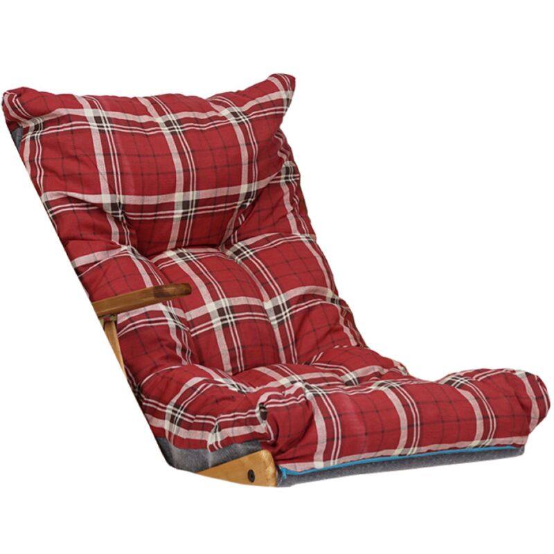 foto del prodotto cuscino imbottito per poltrona relax sdraio o dondolo rosso luk