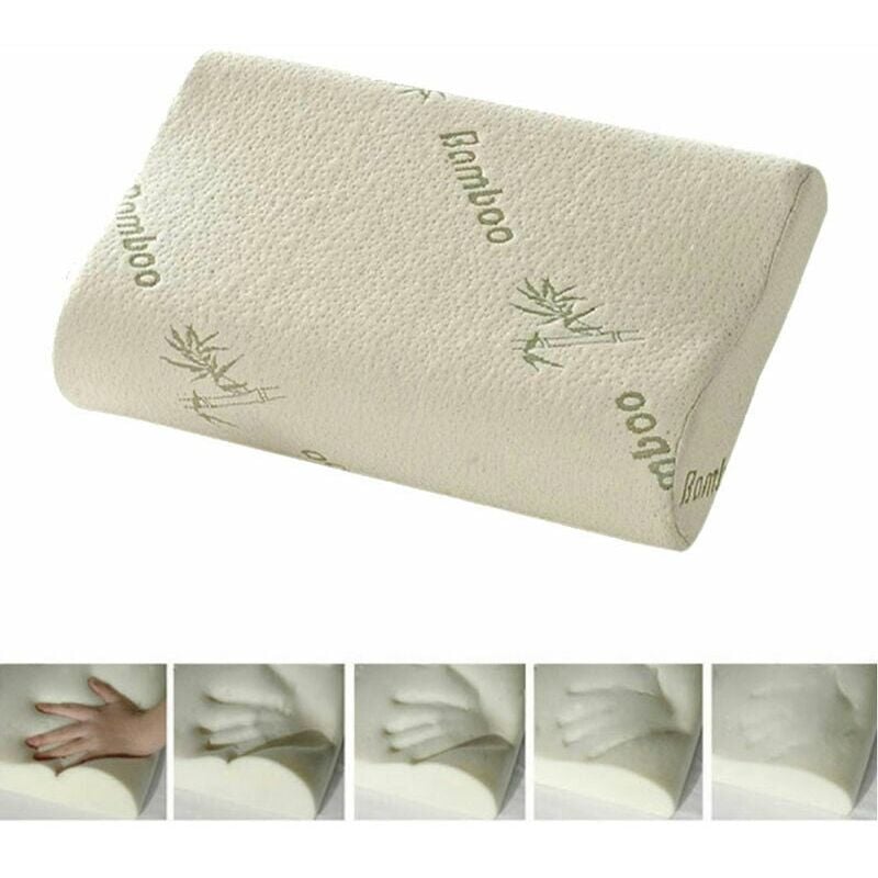 foto del prodotto cuscino in bamb per dormire cuscino in memory foam cuscino per il collo cuscino ortopedico traspirante sano per alleviare l affaticamento del collo