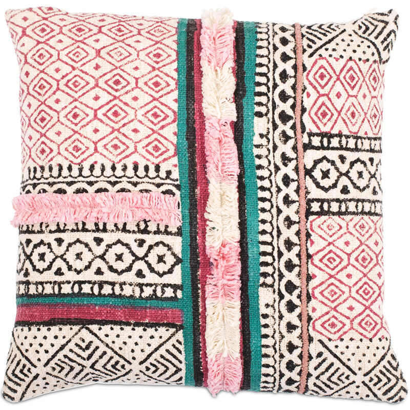 foto del prodotto cuscino in stile boho bali copertura e riempimento inclusi cecilia multicolore