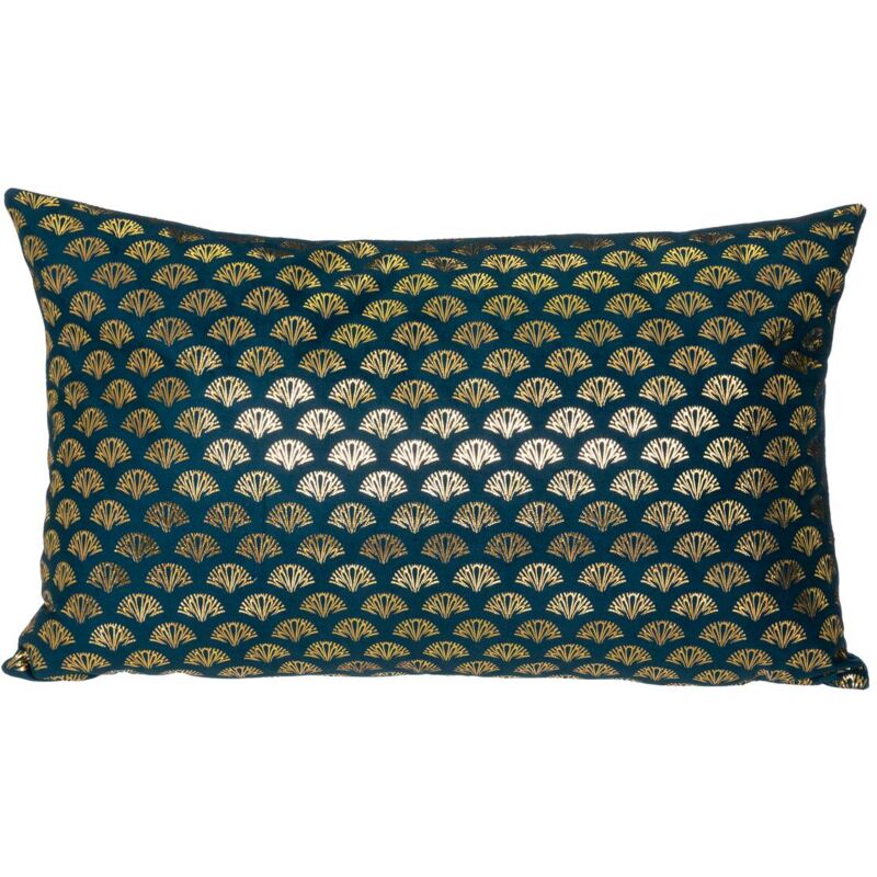 foto del prodotto cuscino in velluto blu anatra tropique 30x50 cm atmosphera cr ateur d int rieur