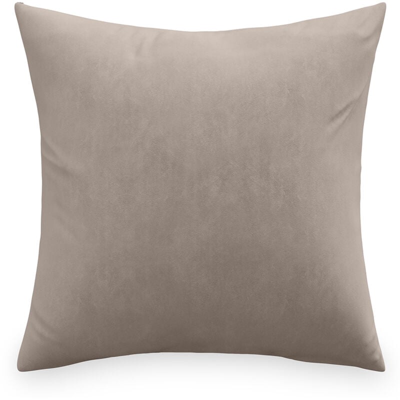 foto del prodotto cuscino in velluto copertura e imbottitura mesmal beige
