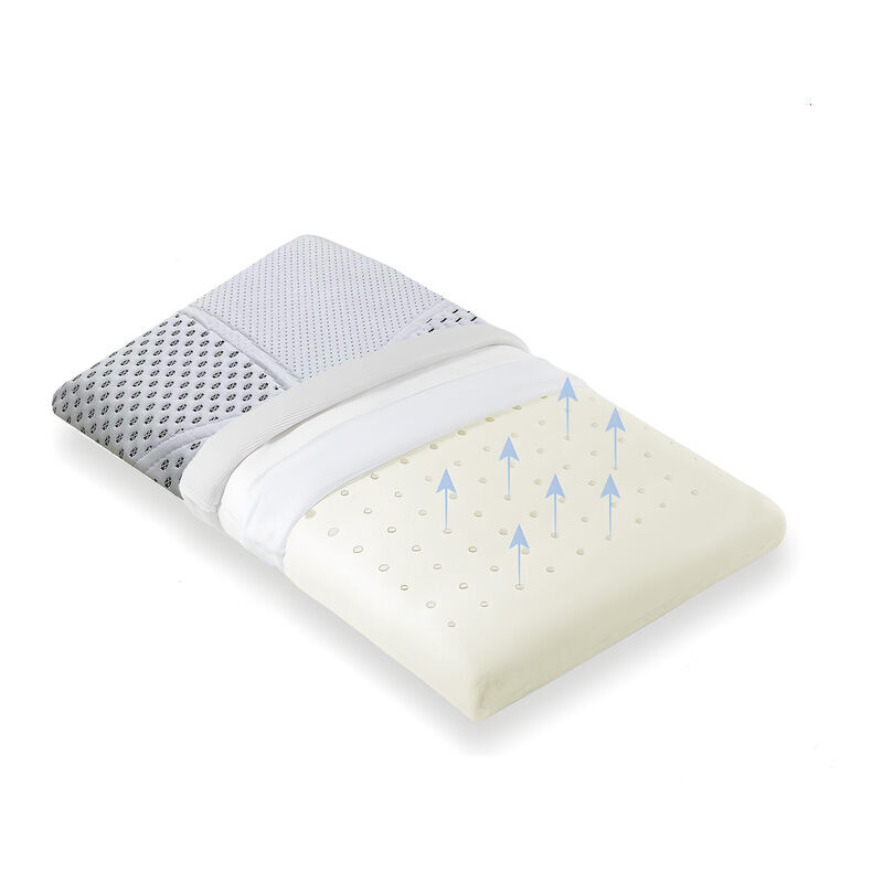 foto del prodotto cuscino lettino bambino antisoffoco 50x30 memory foam spessore 5,5 cm, oeko tex e certipur cuscino per asilo, guanciale bambini modello bolle