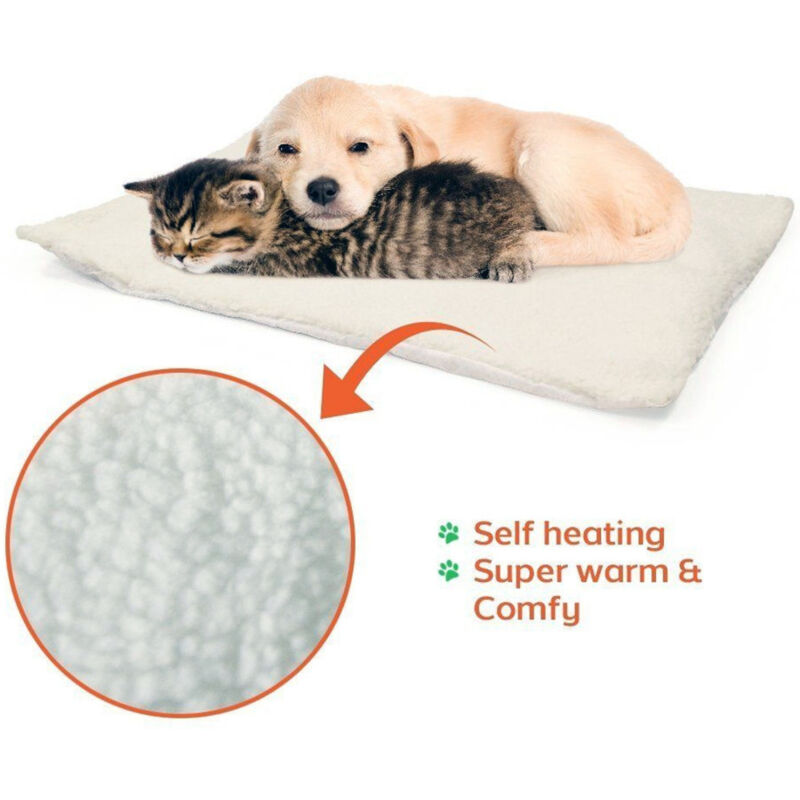 foto del prodotto cuscino letto tappeto auto riscaldamento termico snooze pad cane gatti self trade shop traesio