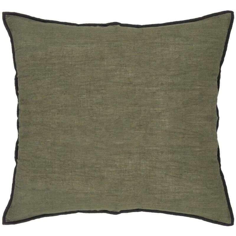 foto del prodotto cuscino linah in cotone verde cachi 45x45cm atmosphera cr ateur d int rieur
