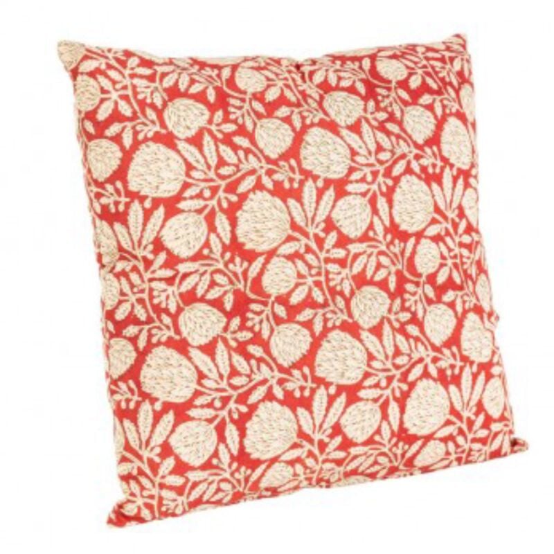 foto del prodotto cuscino lorient con rivestimento in cotone e imbottitura in poliestere, prodotto con varie tonalit di colore e misure 45 x h 45cm avorio fiore