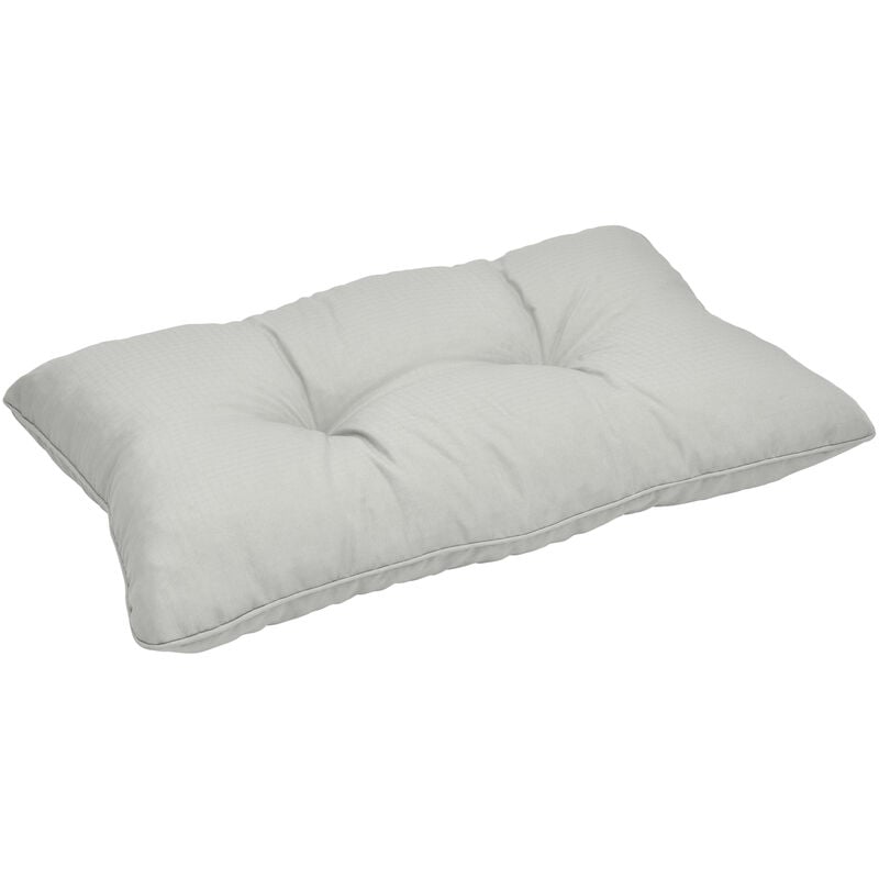 foto del prodotto cuscino lounge da esterno xluna comodo schienale grigio chiaro, 60x40x12 cm beautissu