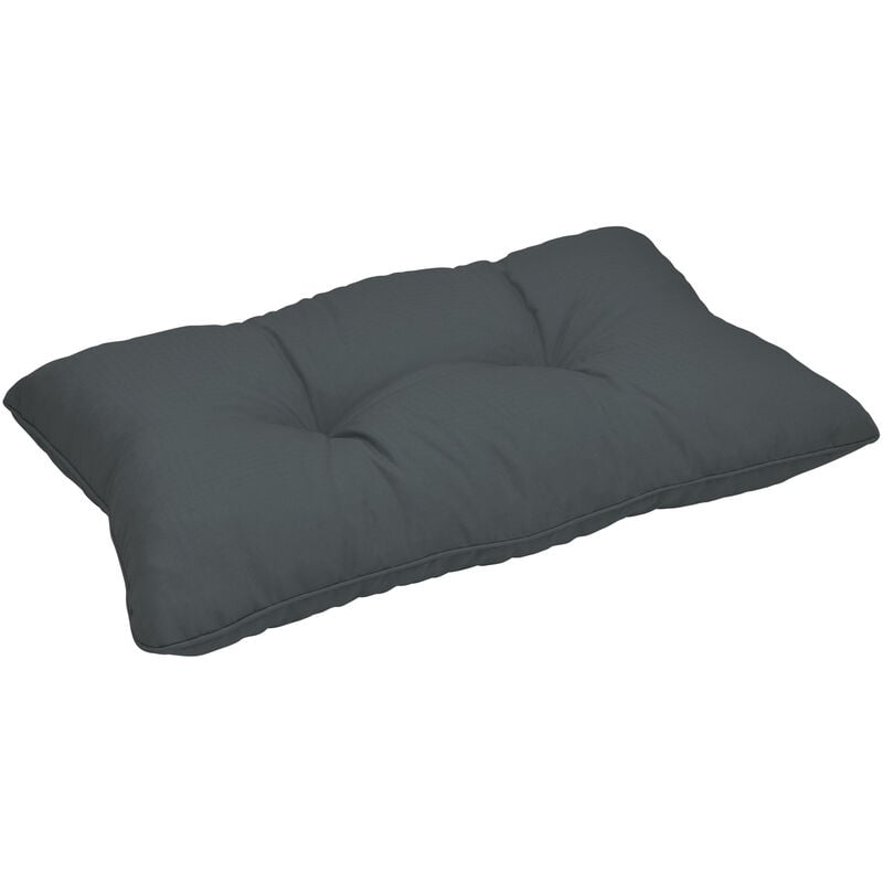 foto del prodotto cuscino lounge da esterno xluna comodo schienale grigio grafite, 50x40x12 cm beautissu