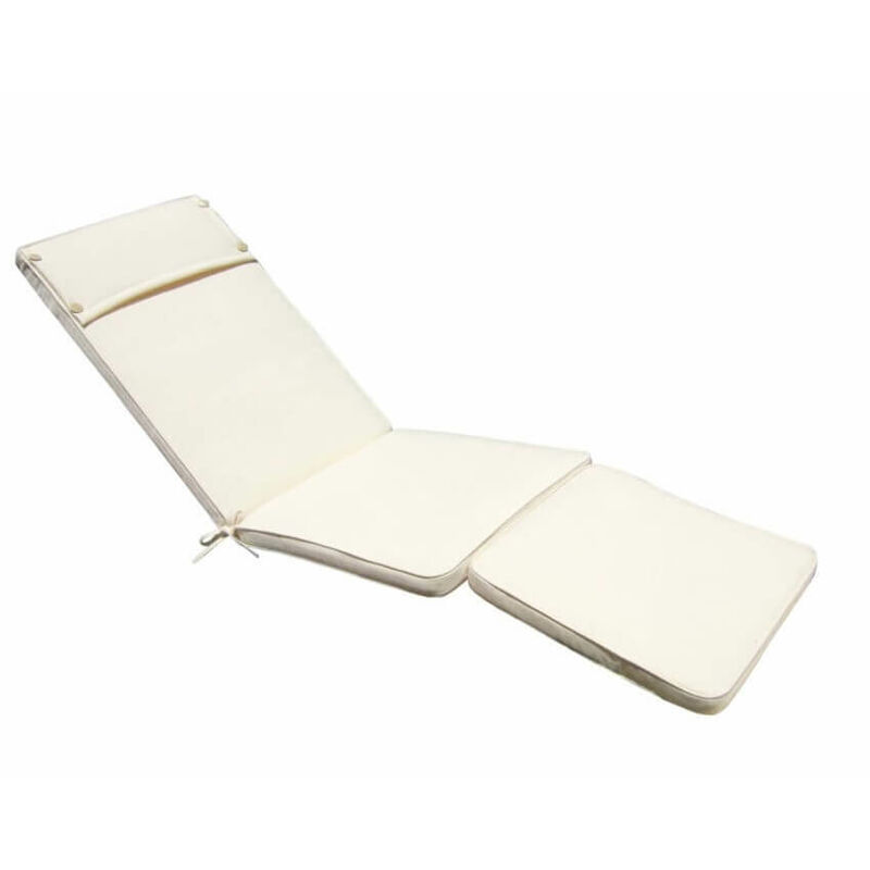 foto del prodotto cuscino lungo da esterno in poliestere sfoderabile 175x49 cm per lettino beige