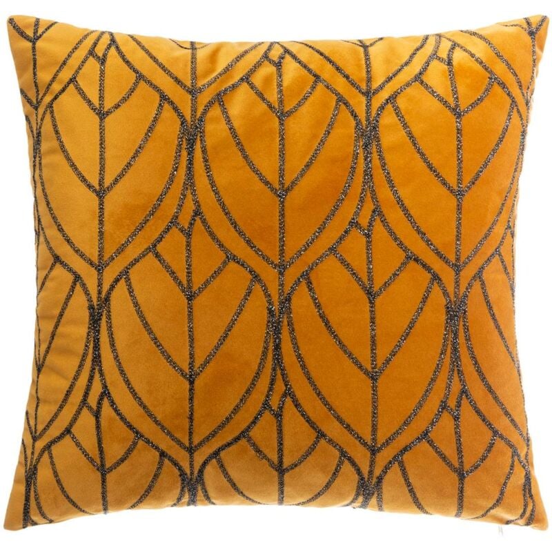 foto del prodotto cuscino lurex giallo senape 40x40cm atmosphera cr ateur d int rieur