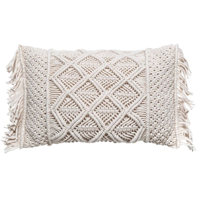 foto del prodotto cuscino macram avorio 30x50cm atmosphera cr ateur d int rieur