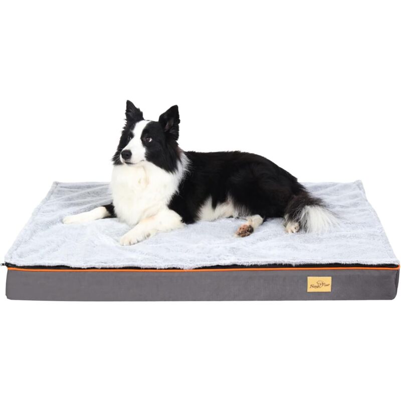 foto del prodotto cuscino materassino per cani materasso cuccia per cane taglia grande in memory foam sfoderabile lavabile xl 110x85x10cm