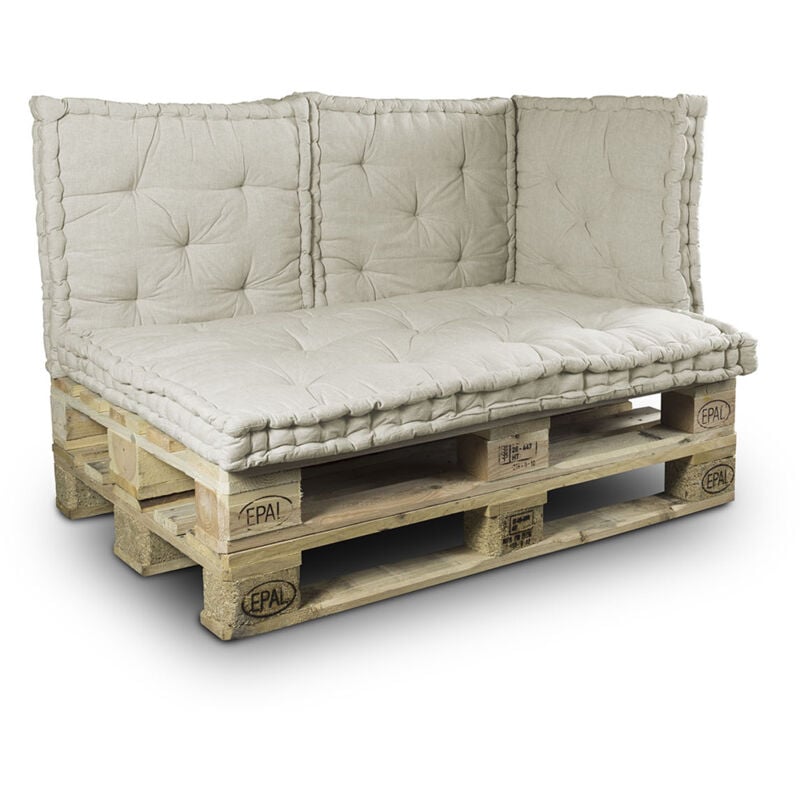 foto del prodotto cuscino mattonella per seduta schienale divani pallet cuscino per bancale, misura60x60coloregrigio
