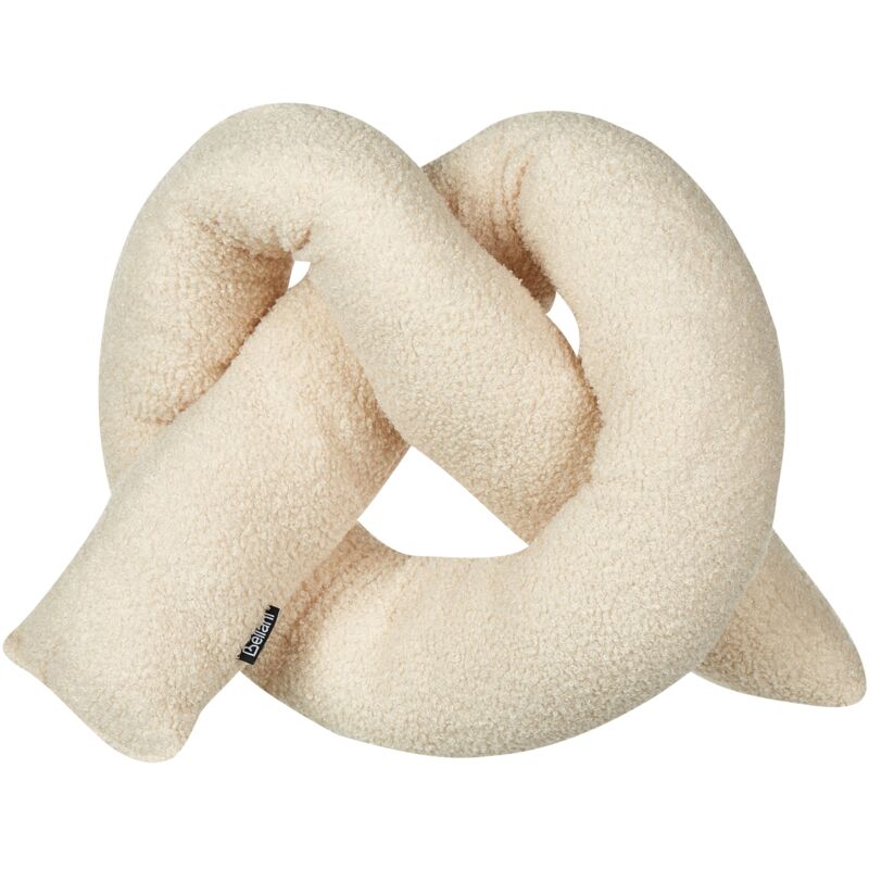 foto del prodotto cuscino moderno in tessuto peluche beige 172 x 14 cm gladiolo
