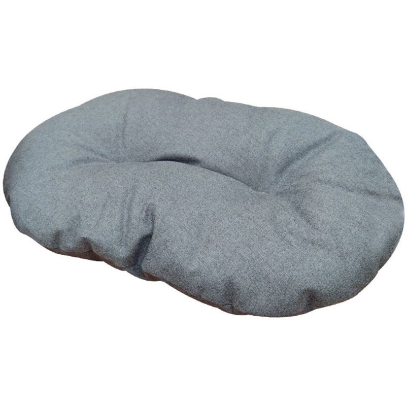 foto del prodotto cuscino ovale hydro blu idrorepellente per cani e gatti cuscino 53x35 cm