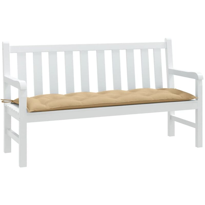 foto del prodotto cuscino panca da giardino beige m lange 150x50x7 cm in tessuto vidaxl
