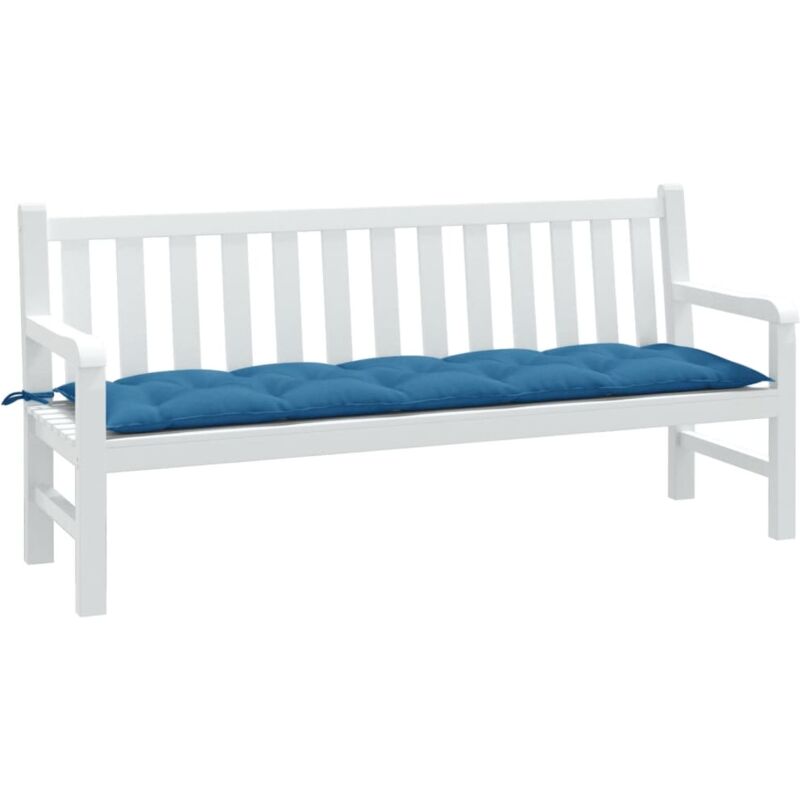foto del prodotto cuscino panca da giardino blu m lange 180x50x7 cm in tessuto vidaxl