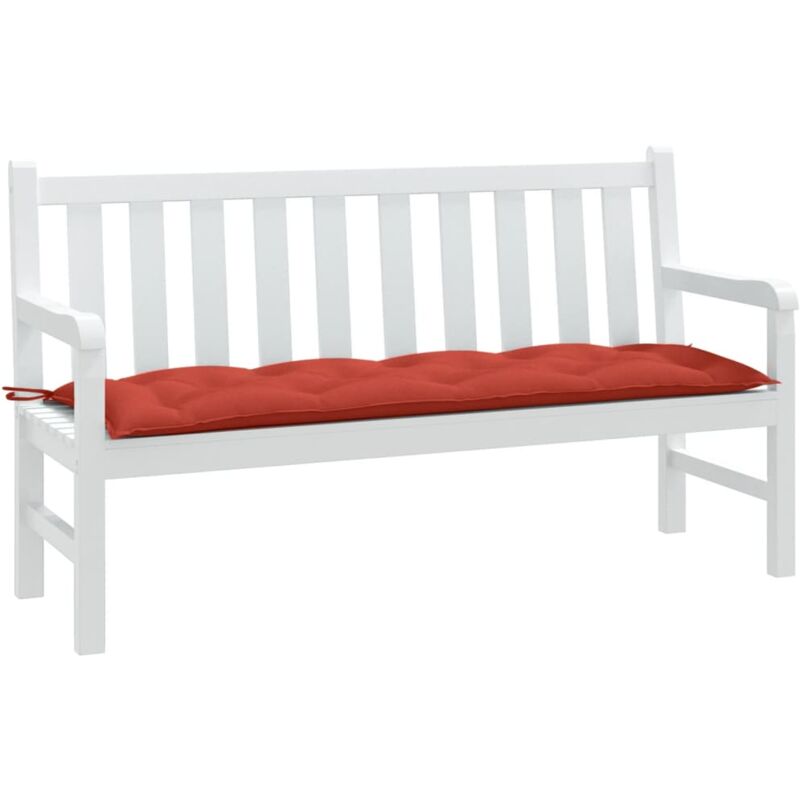 foto del prodotto cuscino panca da giardino rosso m lange 150x50x7 cm in tessuto vidaxl
