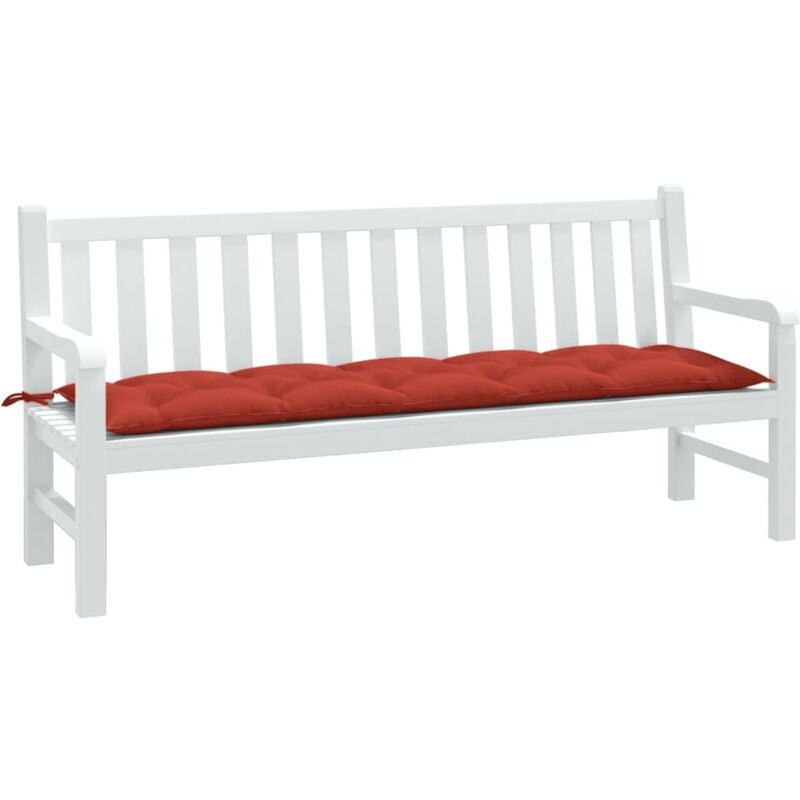 foto del prodotto cuscino panca da giardino rosso m lange 180x50x7 cm in tessuto vidaxl