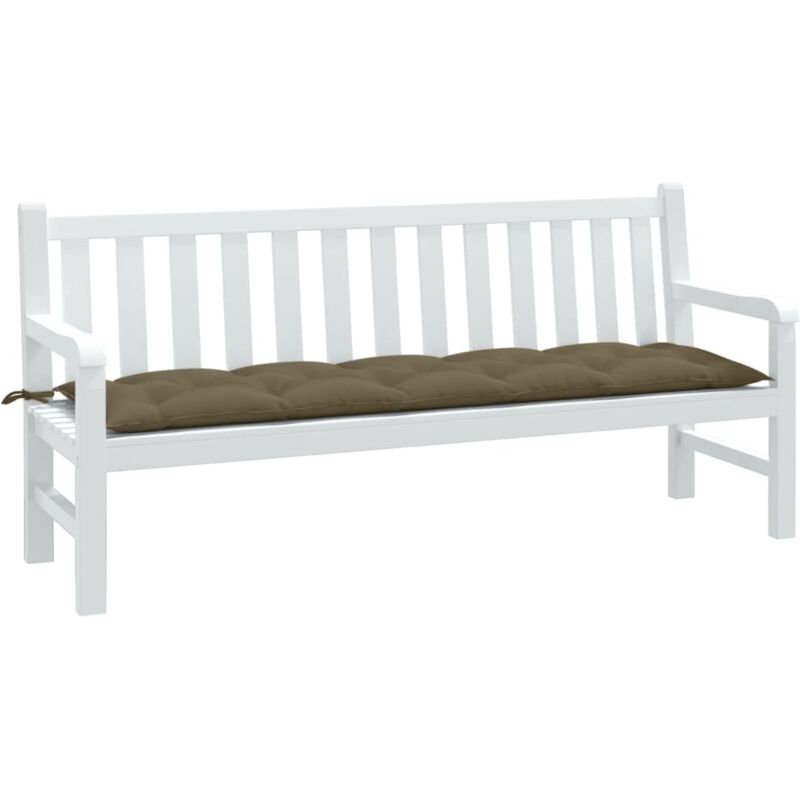 foto del prodotto cuscino panca da giardino tortora m lange 180x50x7cm in tessuto vidaxl