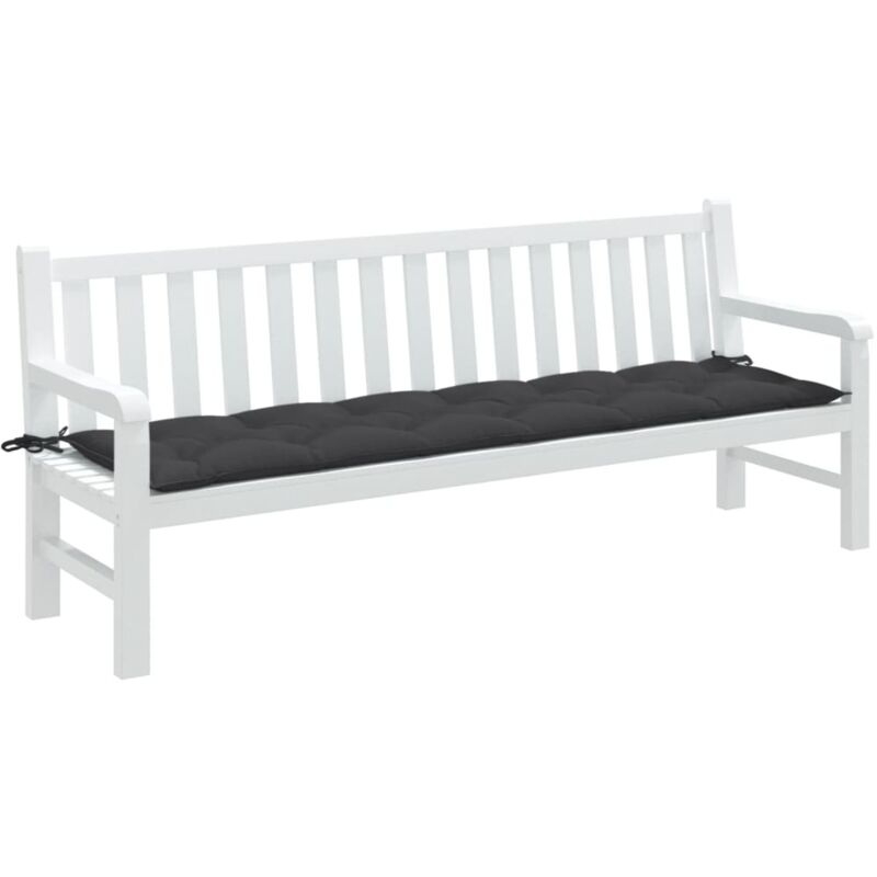 foto del prodotto cuscino panca giardino antracite m lange 100x50x7cm tessuto vidaxl