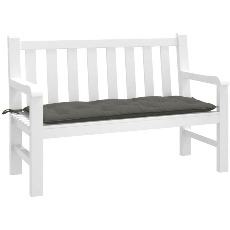 foto del prodotto cuscino panca giardino grigio scuro m lange 120x50x7 cm tessuto vidaxl