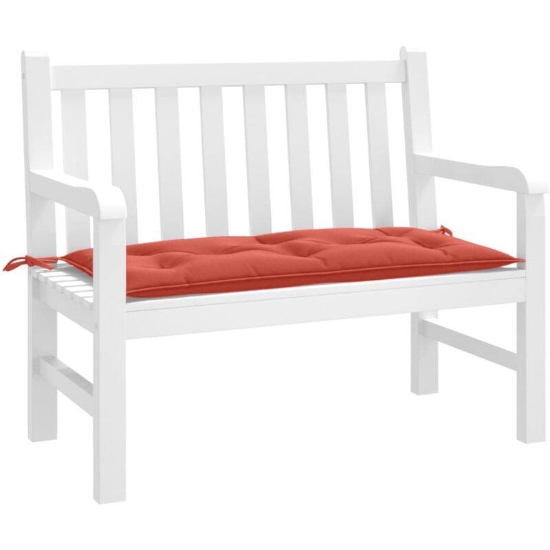 foto del prodotto cuscino panca giardino rosso m lange 100x50x7 cm tessuto vidaxl