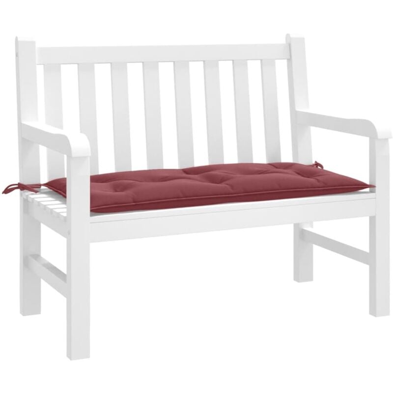 foto del prodotto cuscino panca giardino rosso vino m lange 100x50x7 cm tessuto vidaxl