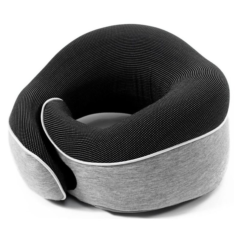 foto del prodotto cuscino per aereo ineasicer, cuscino da viaggio per aereo, auto, treno. tracolla da viaggio in memory foam prenium accessori da viaggio