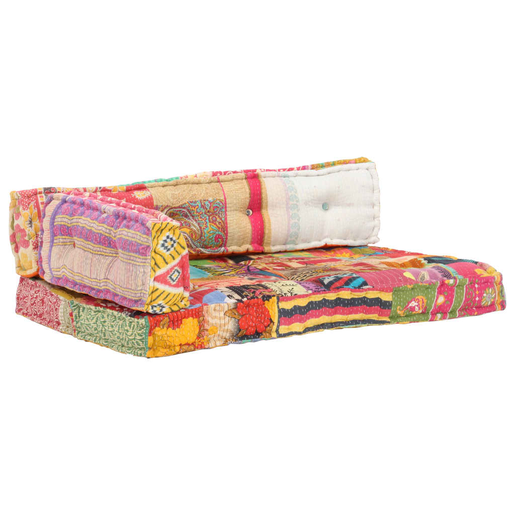 foto del prodotto cuscino per divani pallet multicolore in tessuto patchwork cod mxl 68146